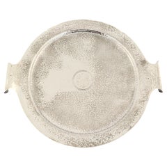 Antique Sterling Silver Hand-Hammered Tray