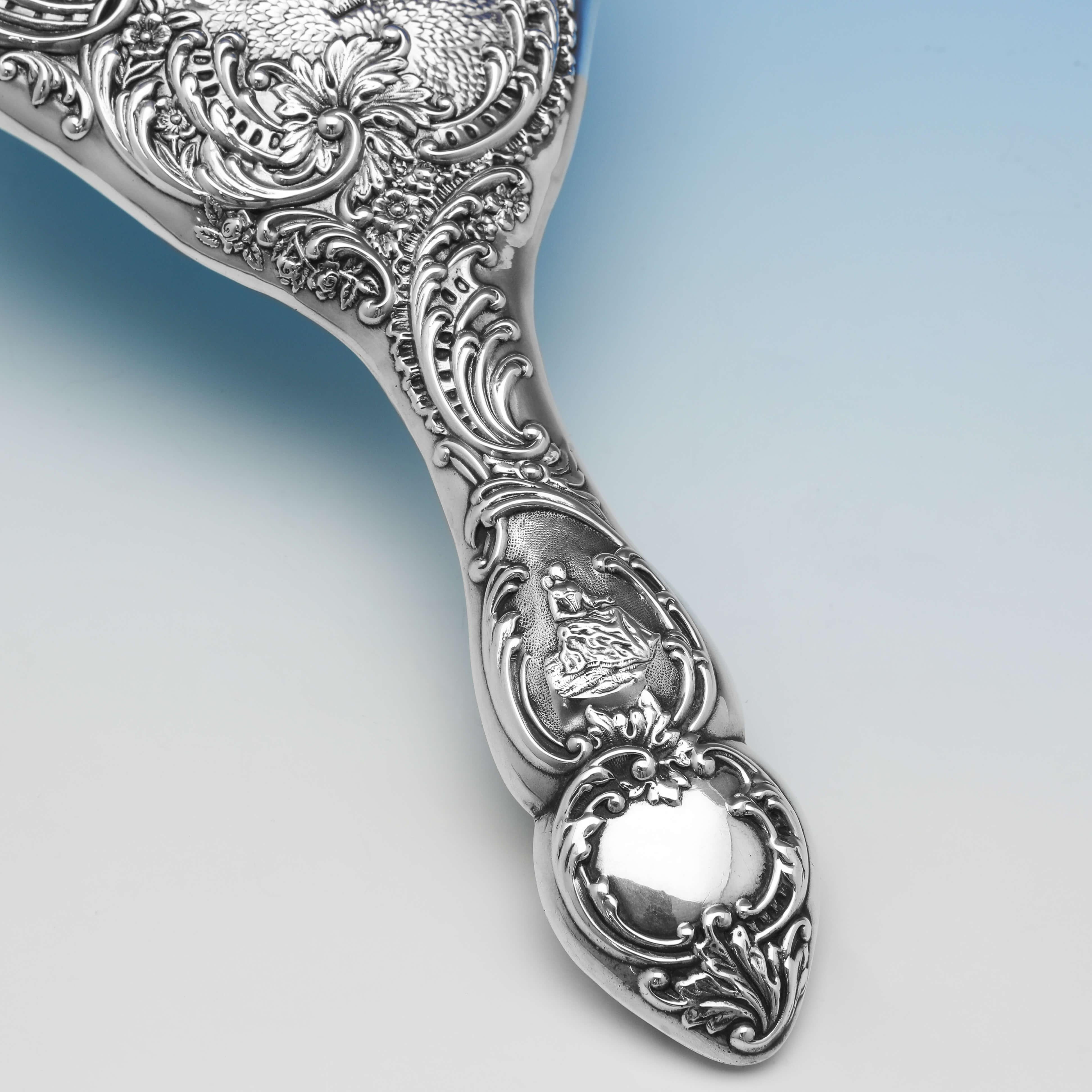 birks sterling silver hand mirror