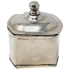 Vintage Sterling Silver Handcrafted Tea Caddy