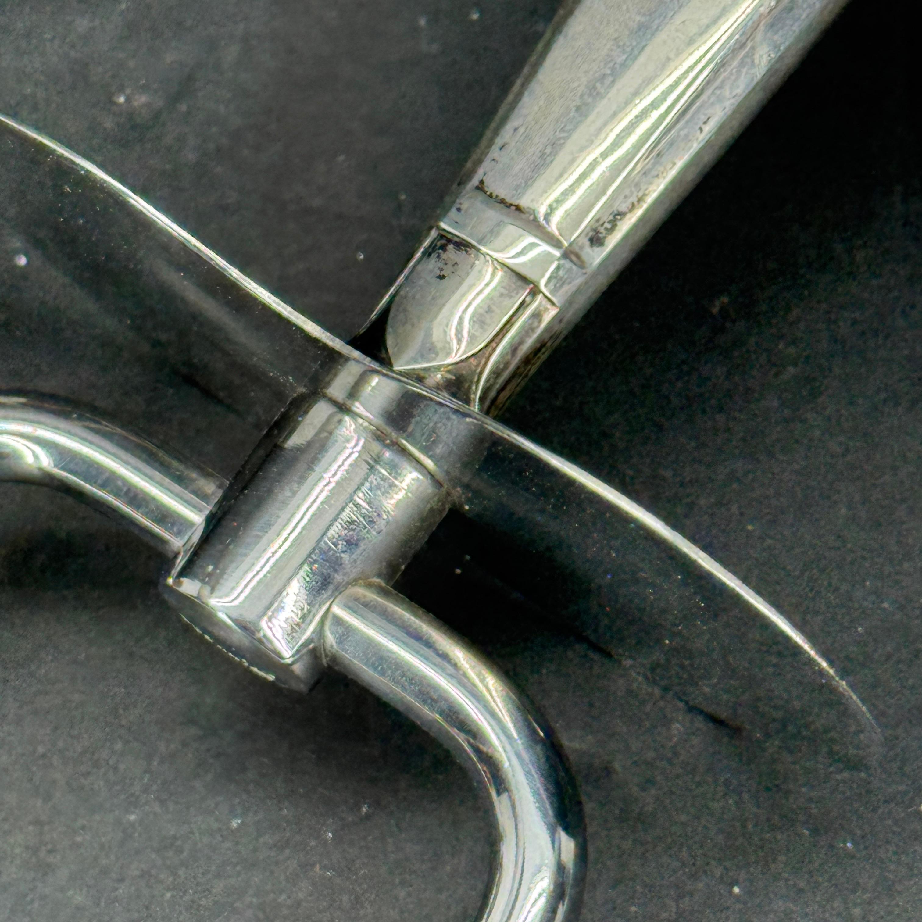 Sterling Silver Handled Meat Serving Fork Holder 4