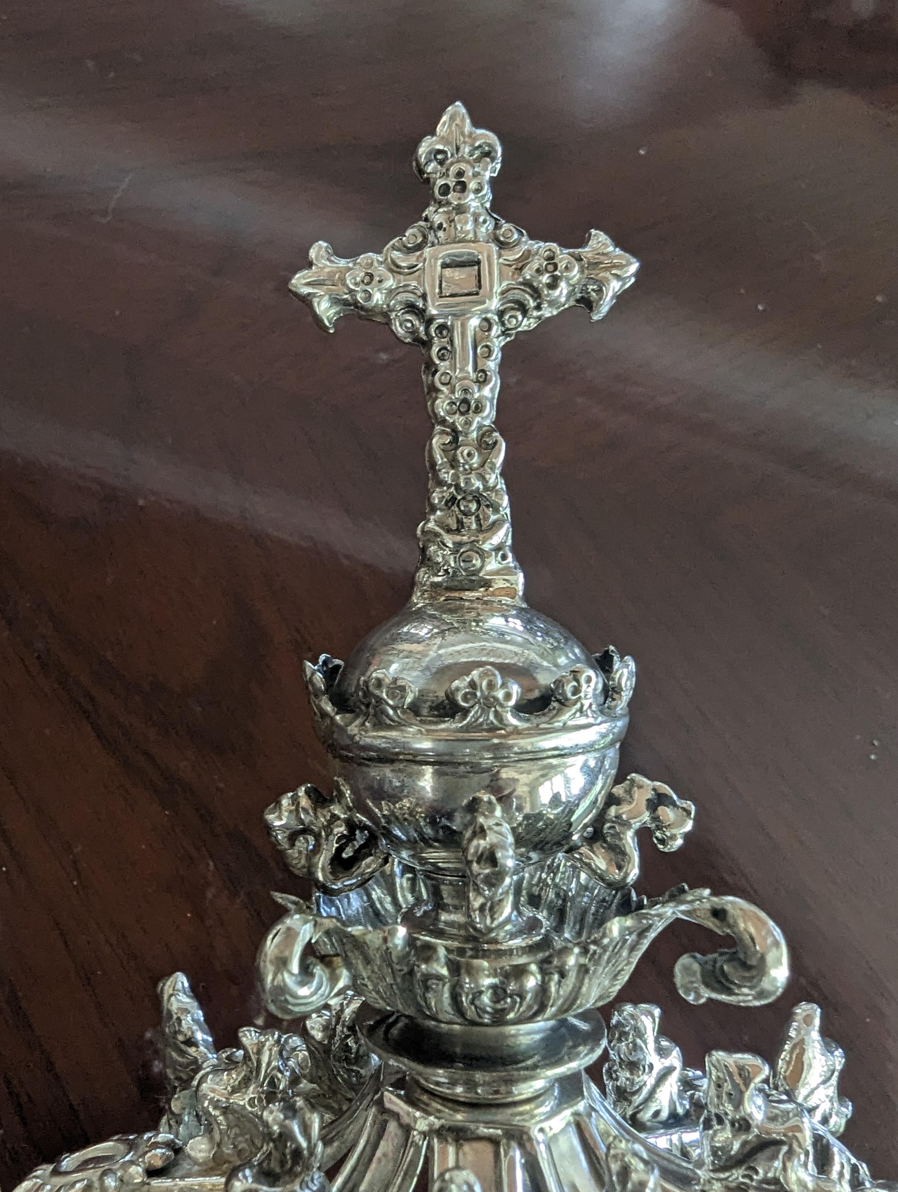 Boliviano Corona fatta a mano in argento sterling in vendita