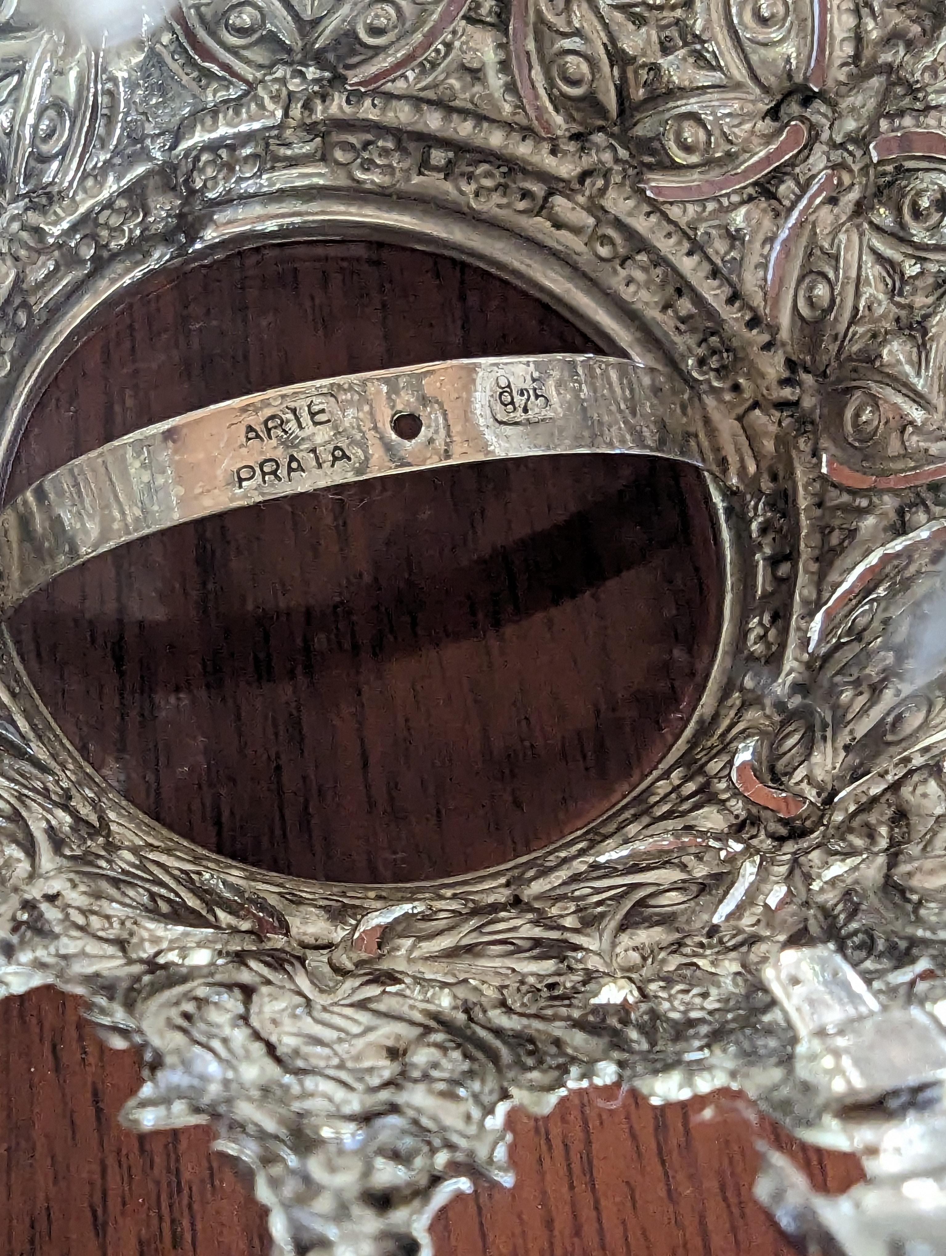 Goffrato Corona fatta a mano in argento sterling in vendita