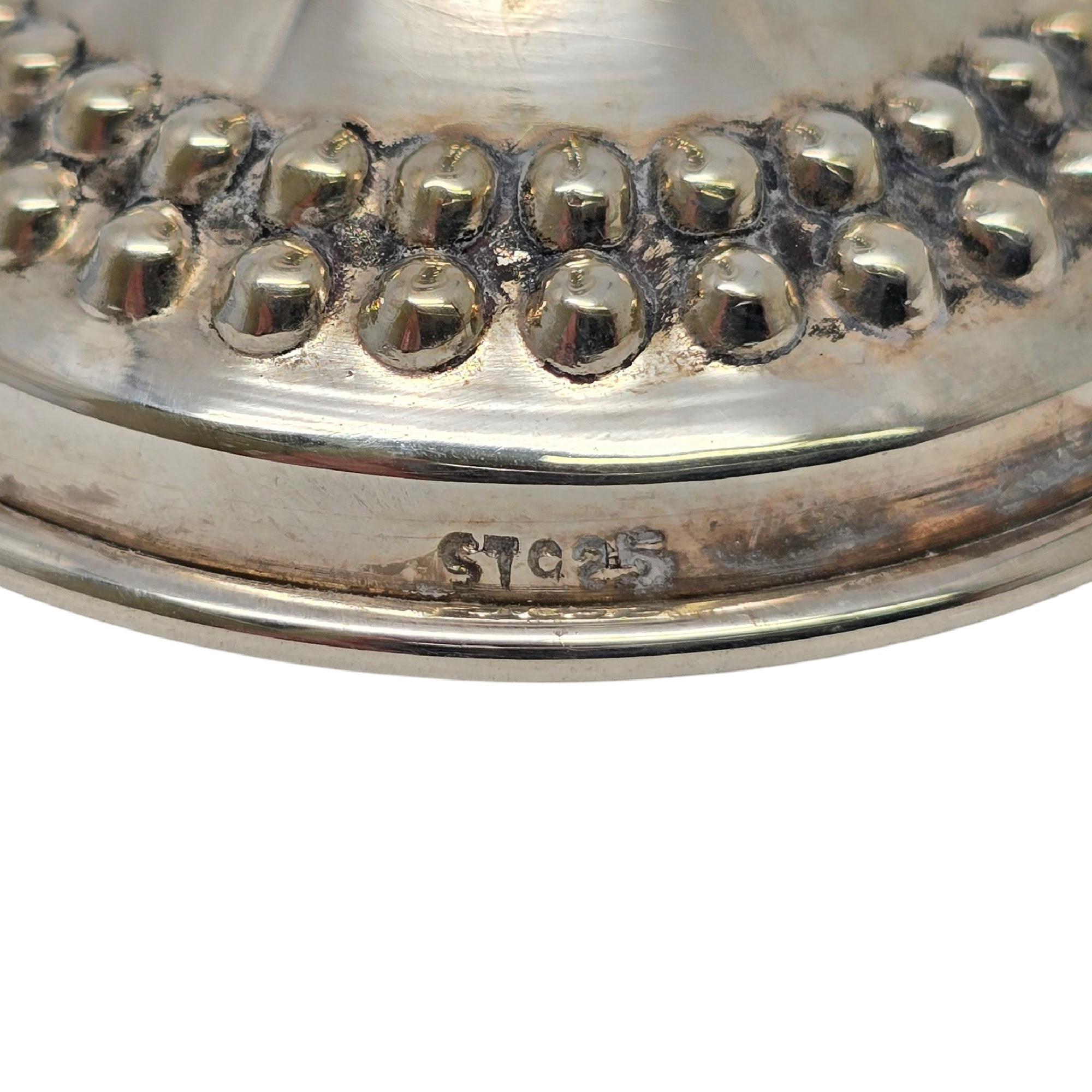 Scatola per spezie Havadalah in argento Sterling Besamim Spike Tower #21686 in vendita 4