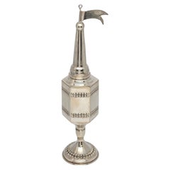 Sterling Silver Havadalah Spice Box Besamim Spike Tower #21686