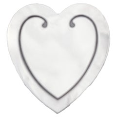Retro Sterling Silver Heart Bookmark
