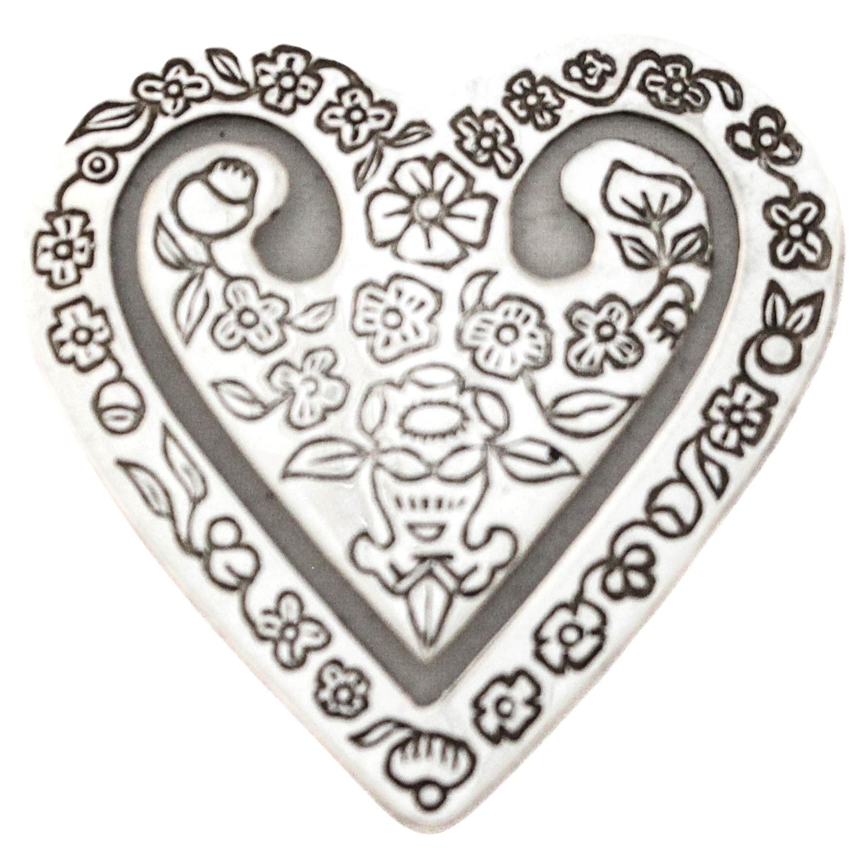 Bookmark cœur en argent sterling