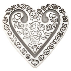Bookmark cœur en argent sterling