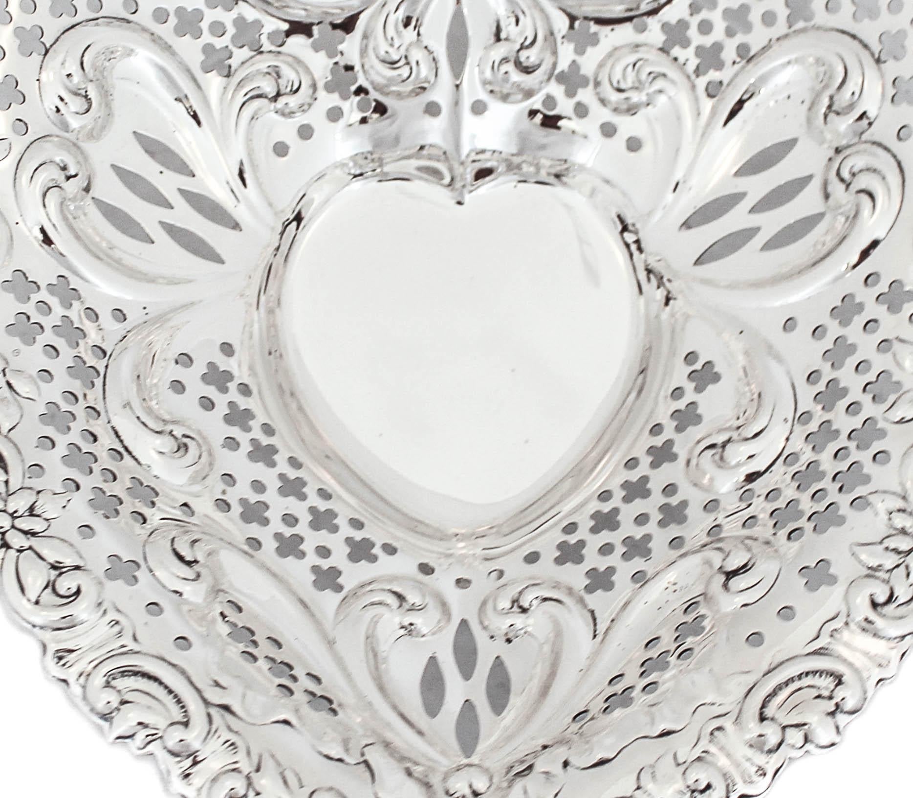 American Sterling Silver Heart Dish