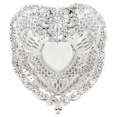 Vintage Sterling Silver Heart Dish