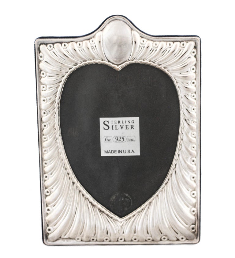 Sterling Silver Heart Frame For Sale at 1stDibs
