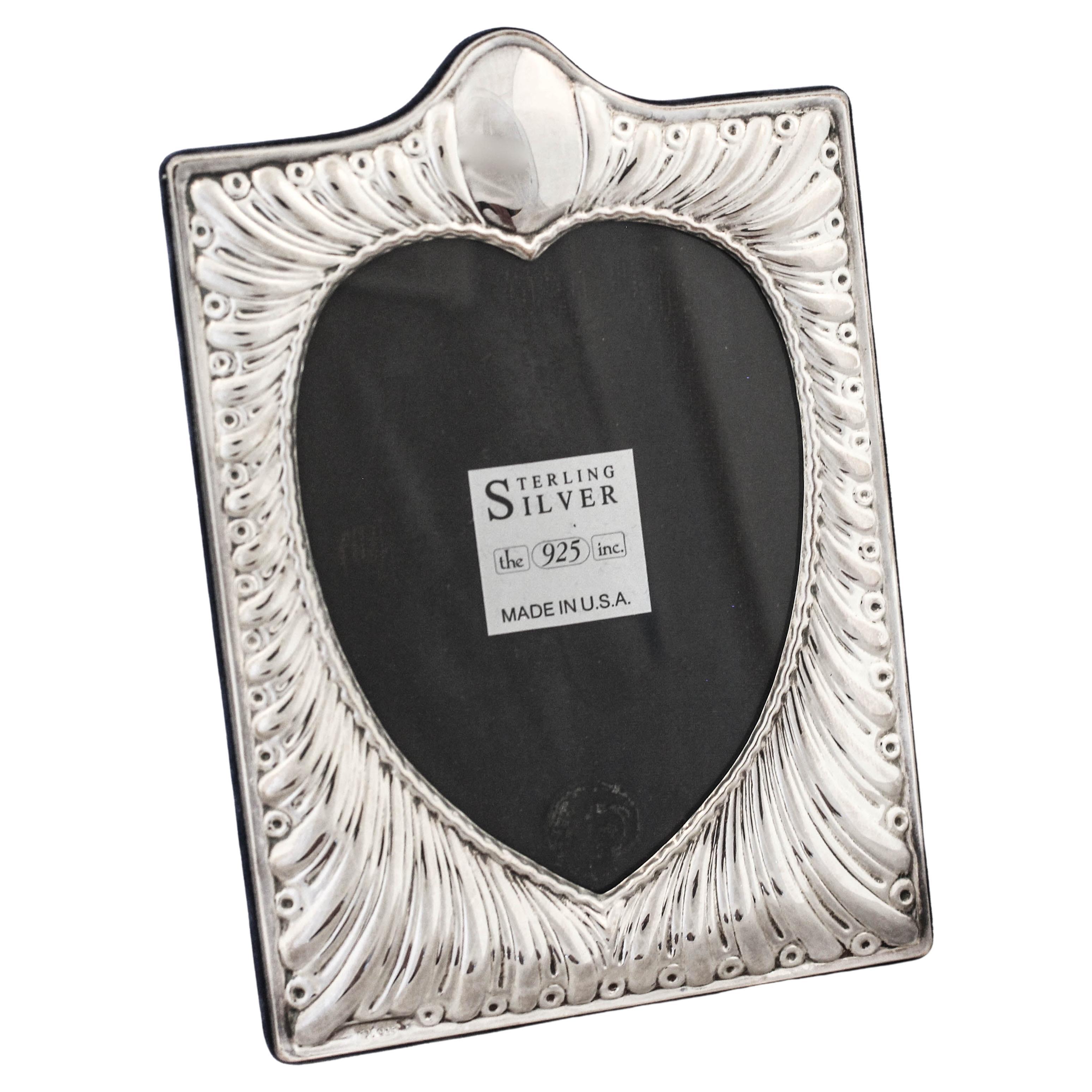 Cadre en forme de coeur en A Silver en vente