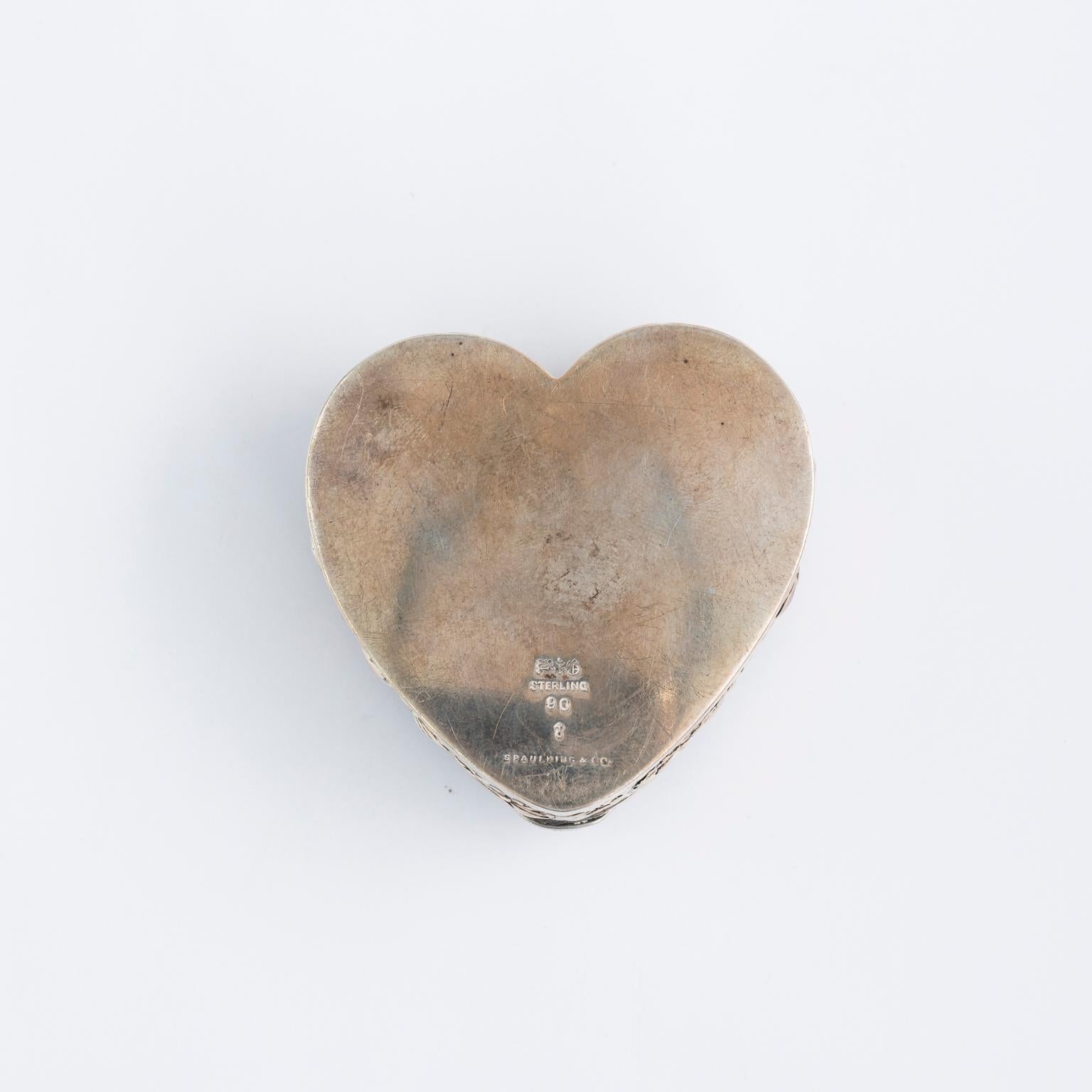 Sterling Silver Heart Shaped Box 7