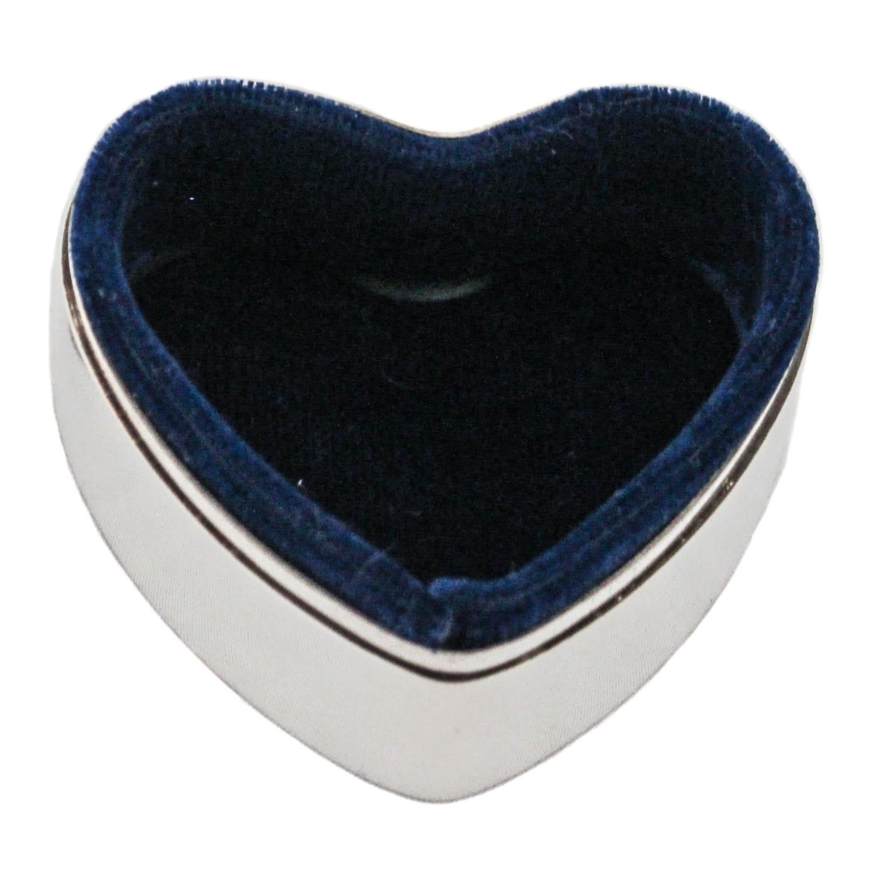 American Sterling Silver Heart Shaped Ring Box