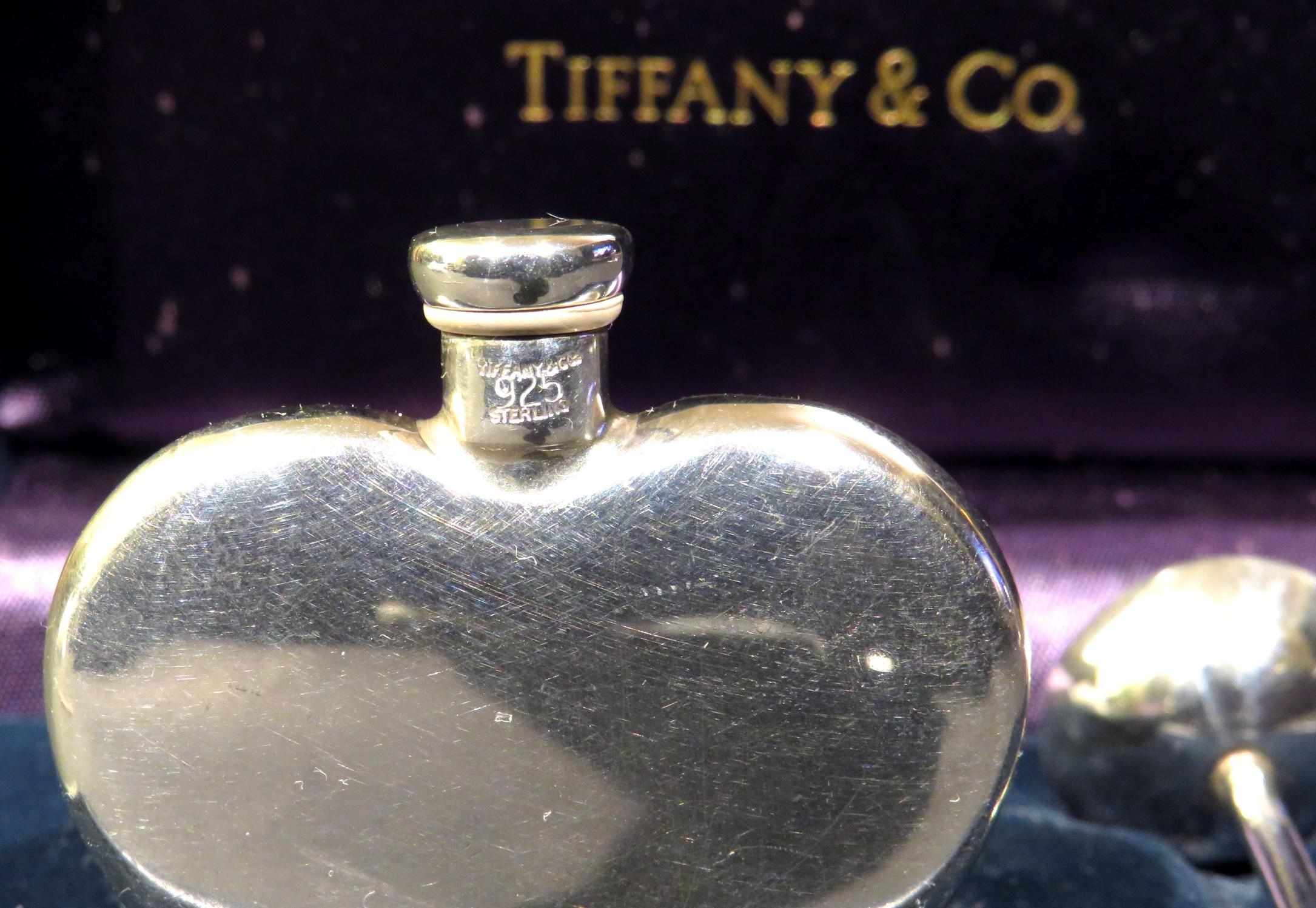 vintage heart shaped perfume bottle