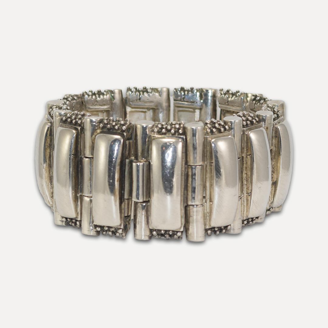 Sterling Silber Schweres Gliederkette Armband 188,5 g im Zustand „Hervorragend“ in Laguna Beach, CA