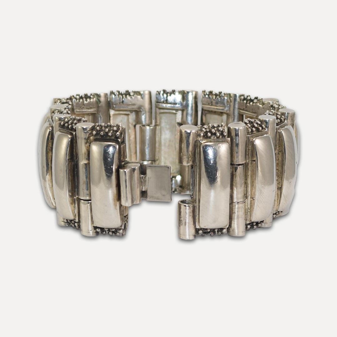 Sterling Silber Schweres Gliederkette Armband 188,5 g für Damen oder Herren