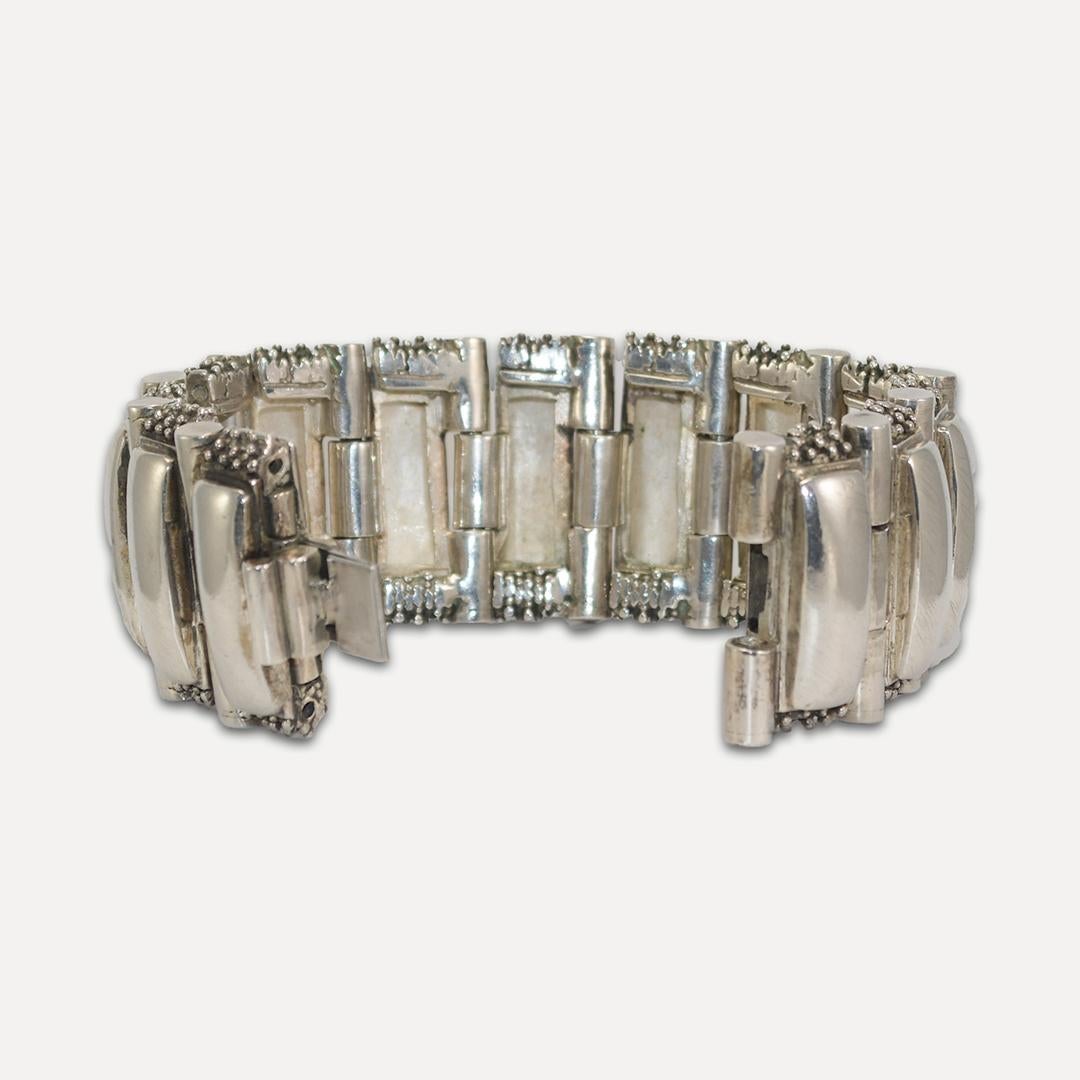 Sterling Silber Schweres Gliederkette Armband 188,5 g 1