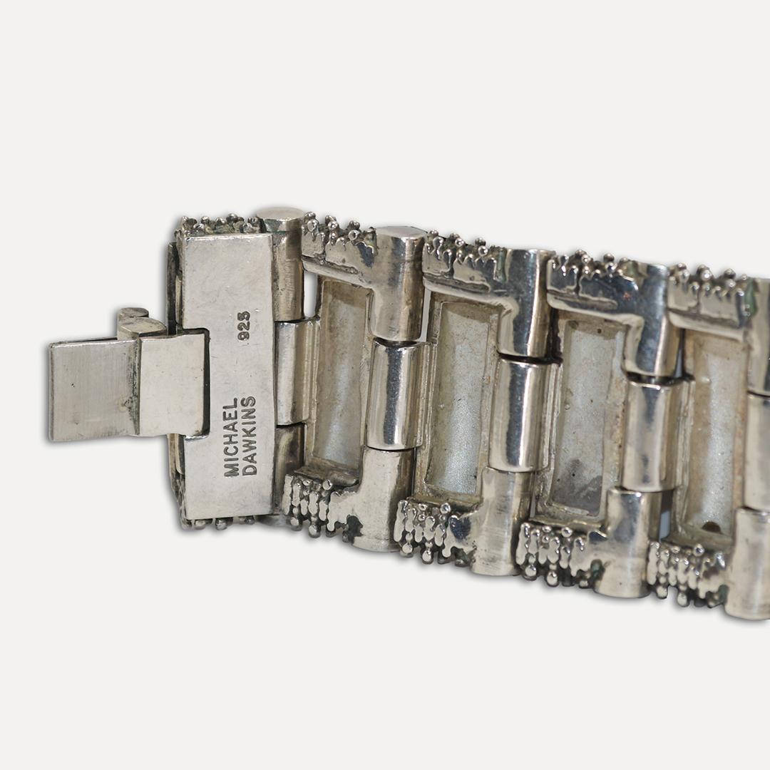 Sterling Silber Schweres Gliederkette Armband 188,5 g 2