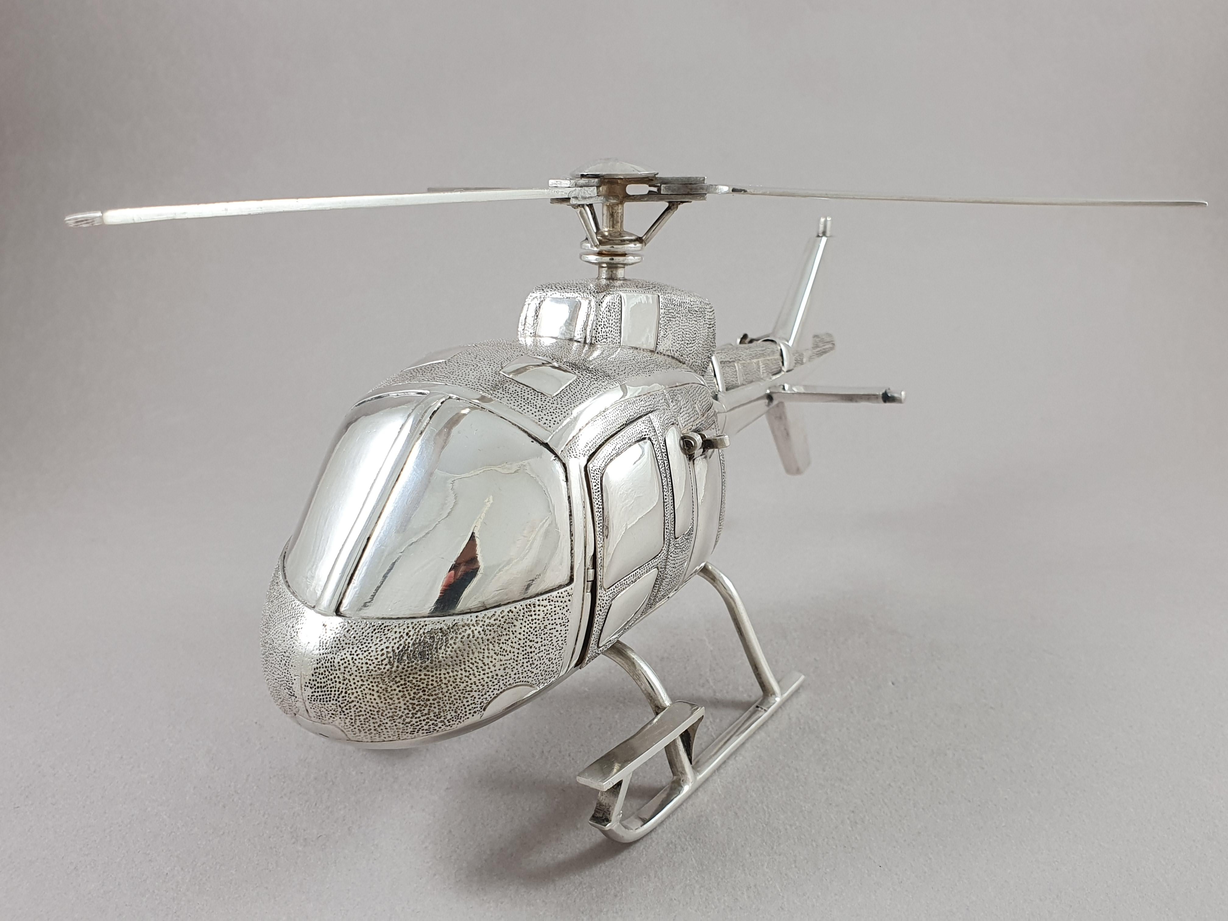 Italian Sterling Silver Helicopter
