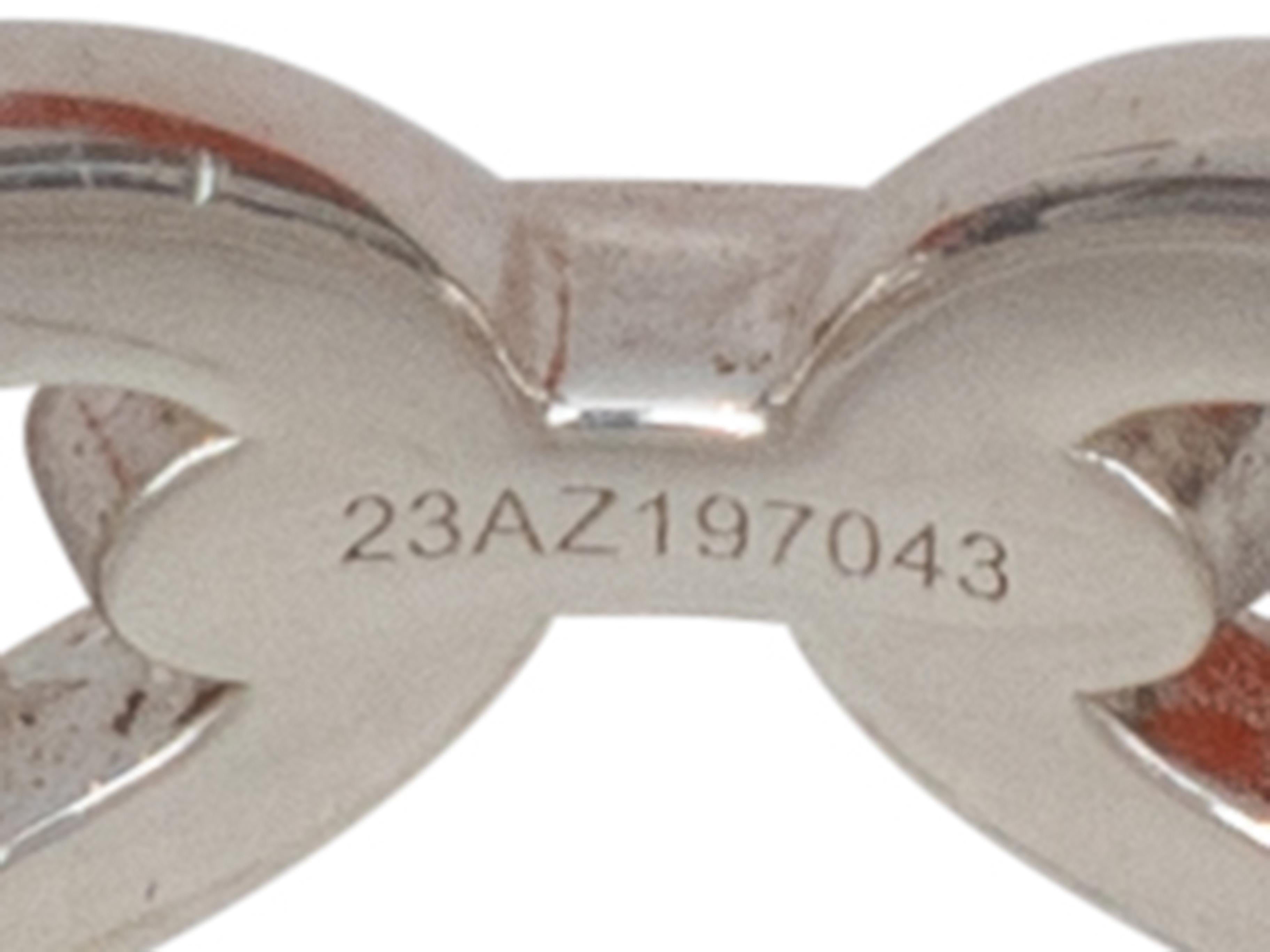 Sterling Silver Hermes Chaine d'Ancre Enchainee Ring US Size 6.5 For Sale 2