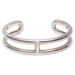 Sterling Silver Hermes Osmose Cuff Bracelet