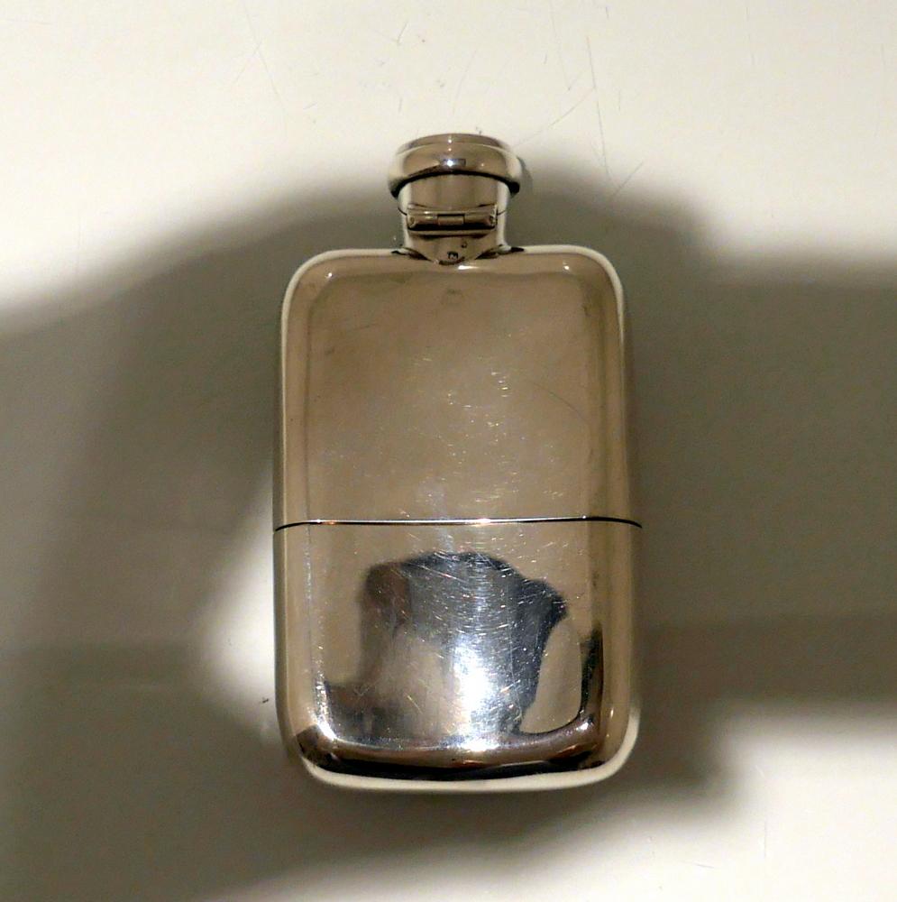 Sterling Silver Hip Flask London 1881 William Thomas Wright & Frederick Davies 4
