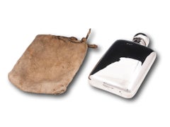 Sterling Silver Hip Flask Retailed by Goldsmiths
