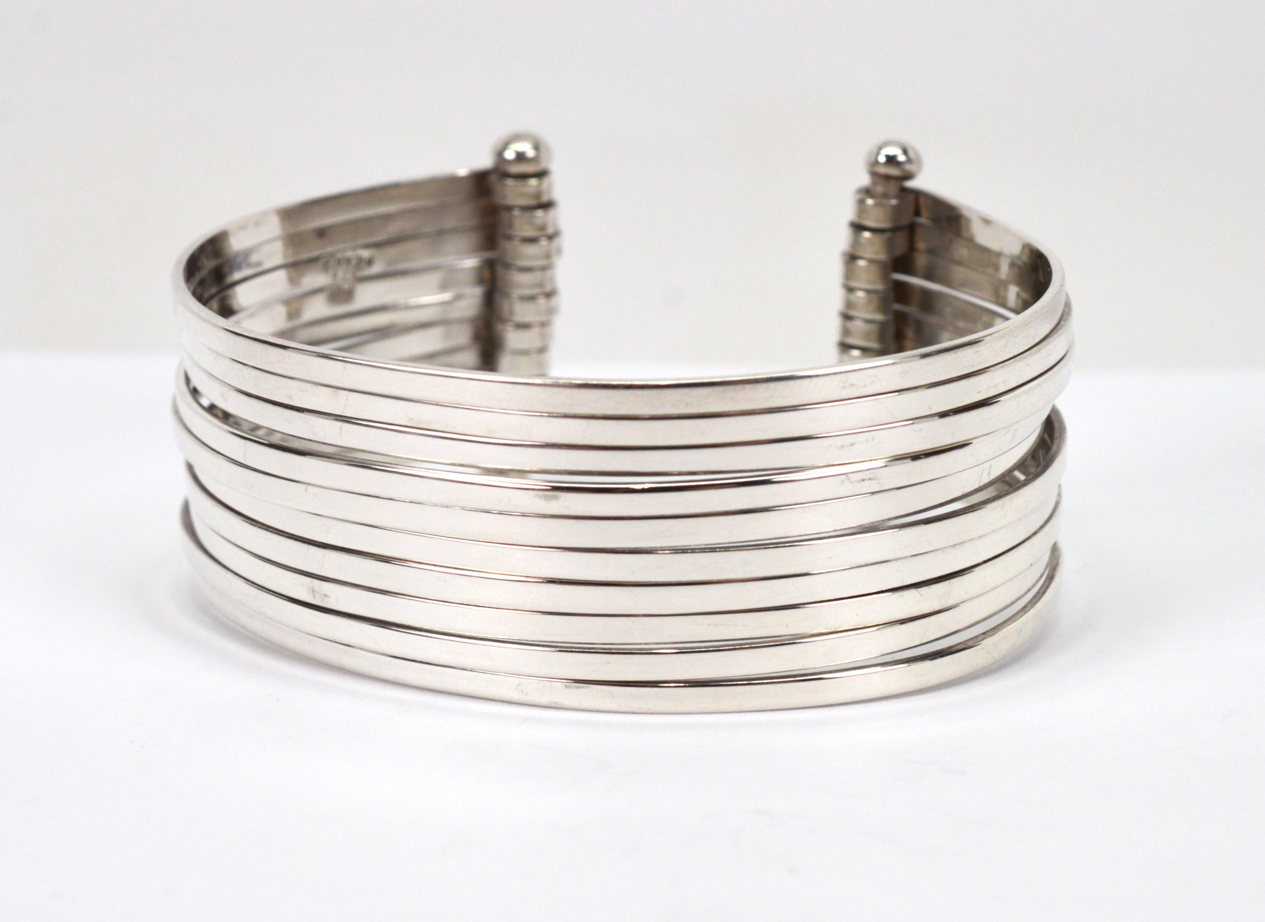Bracciale HOB Multi Stack in argento sterling In condizioni buone in vendita a Mount Kisco, NY