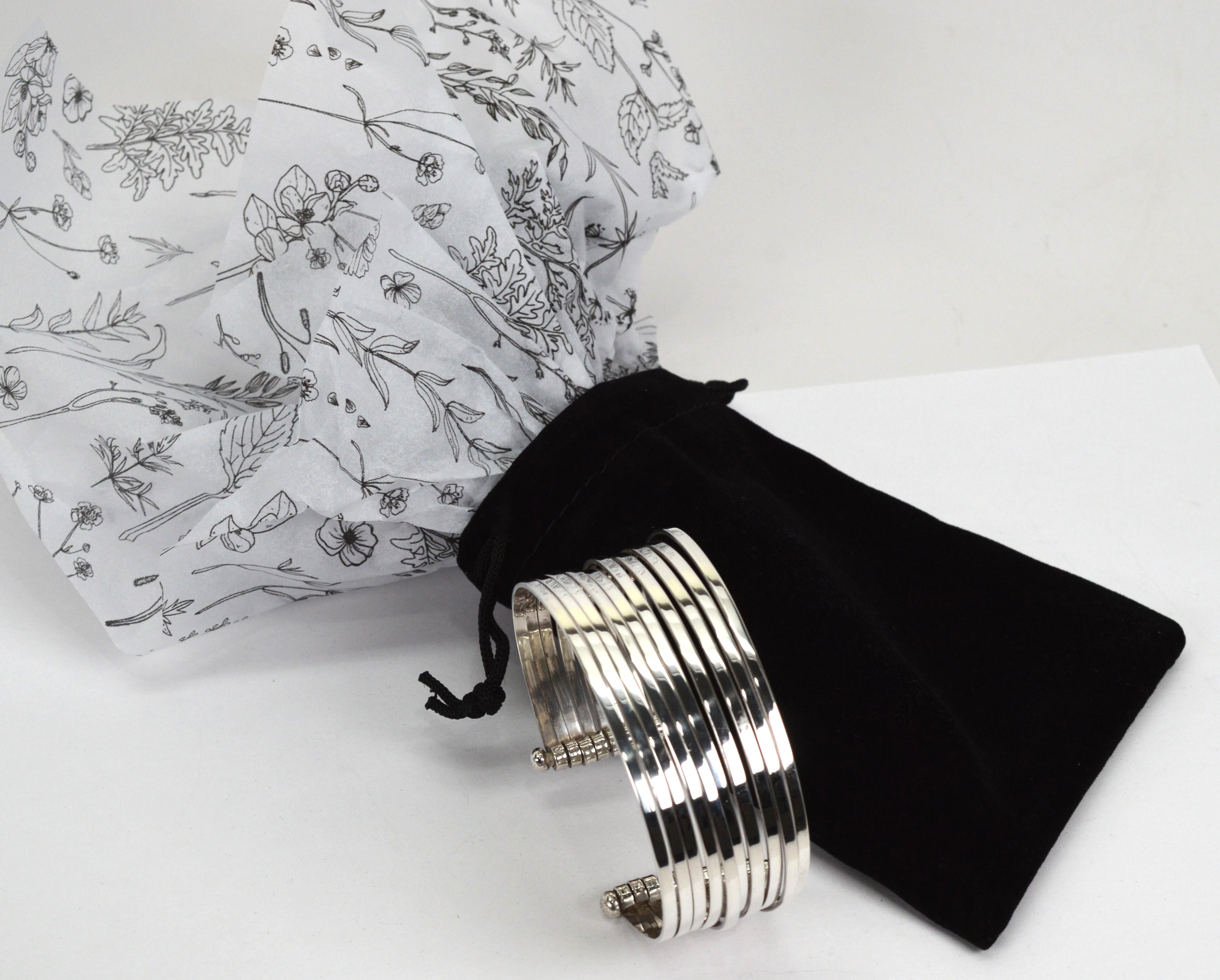 Bracciale HOB Multi Stack in argento sterling in vendita 4