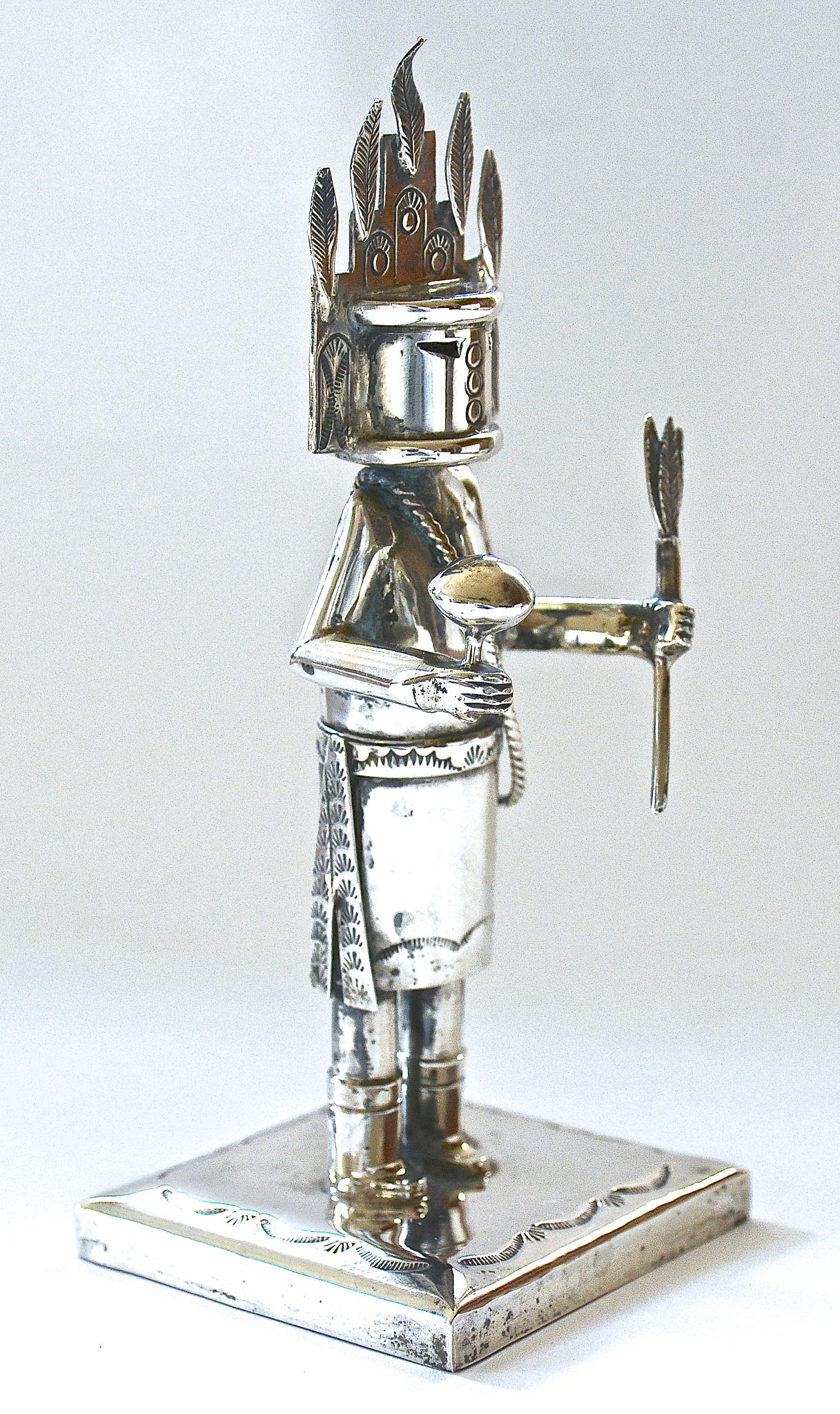 HOME DANCER KACHINA, 1974

Sterling Silver hand sculpted 