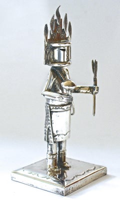 Sterling Silver "Home Dancer" Kachina by Navajo Silversmith Jeffery Castillo