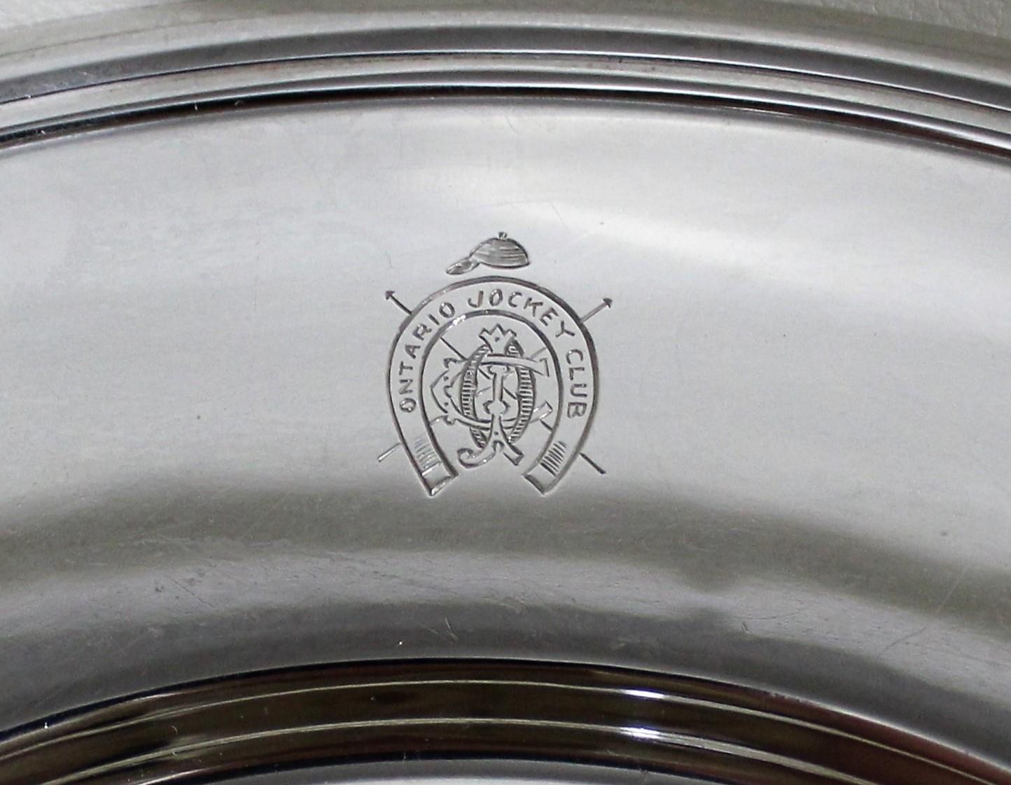 silver trophy plate