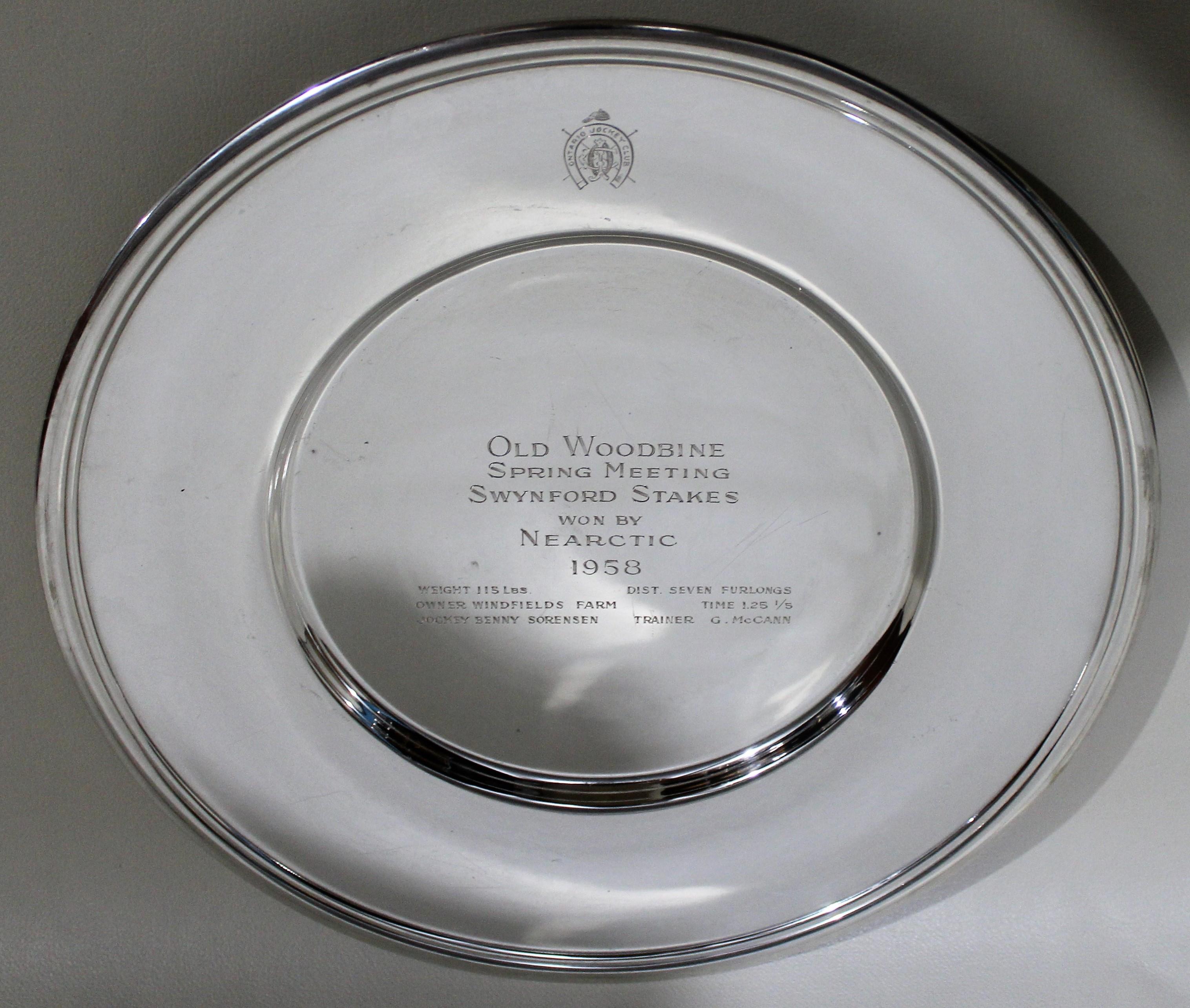 tennis plate trophy