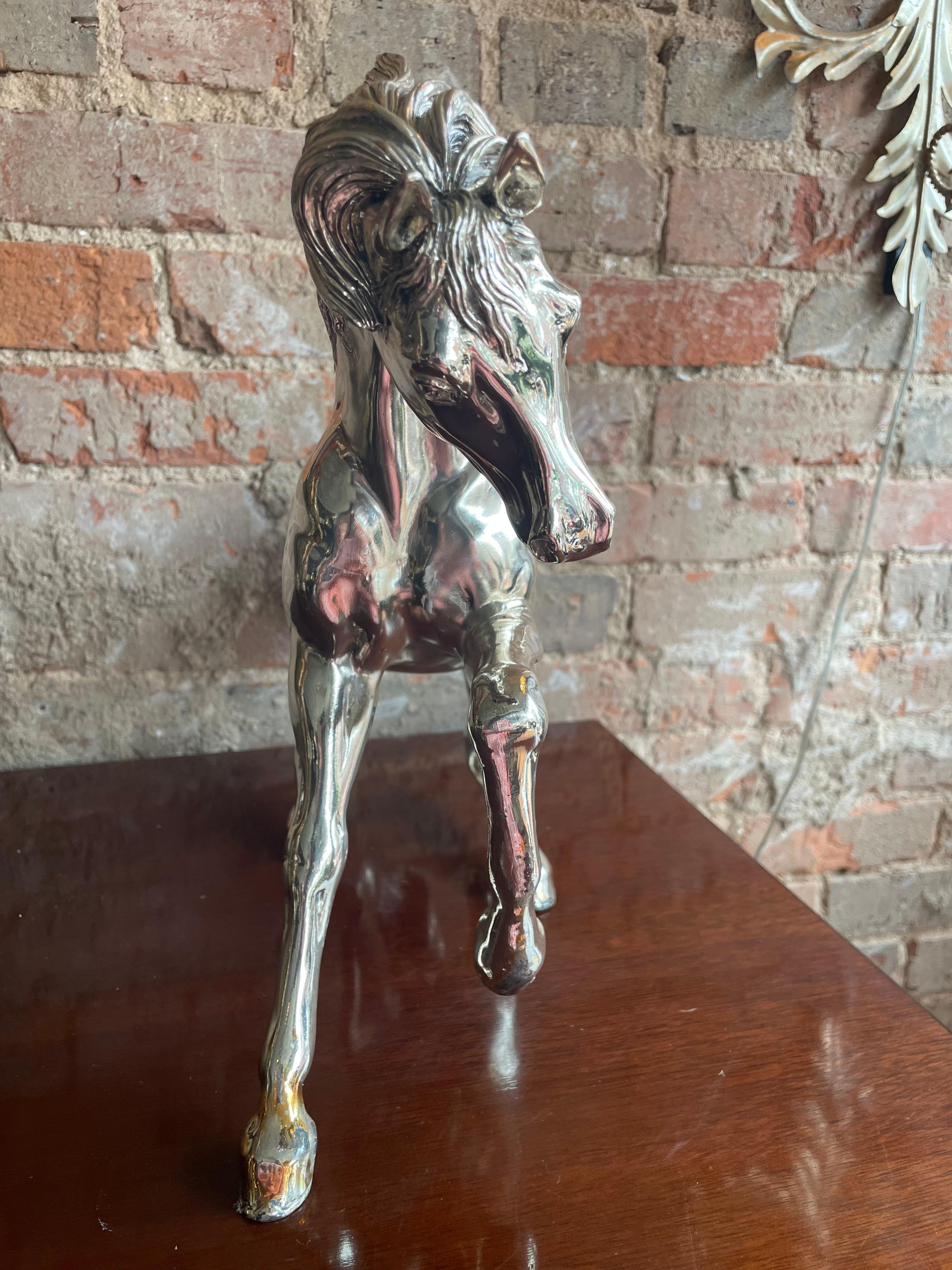 Scultura di cavallo in argento sterling In condizioni buone in vendita a Greer, SC