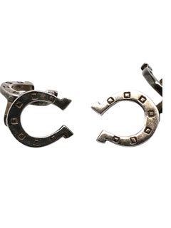 Gemelli a ferro di cavallo in argento sterling #24727