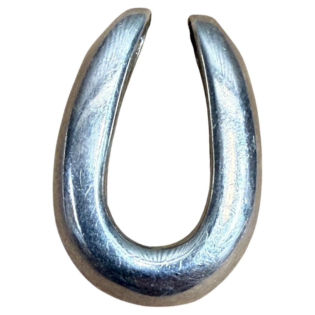Sterling Silver Horseshoe Pendant Charm Style Hermes