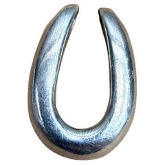 Ciondolo a ferro di cavallo in argento sterling stile Hermes