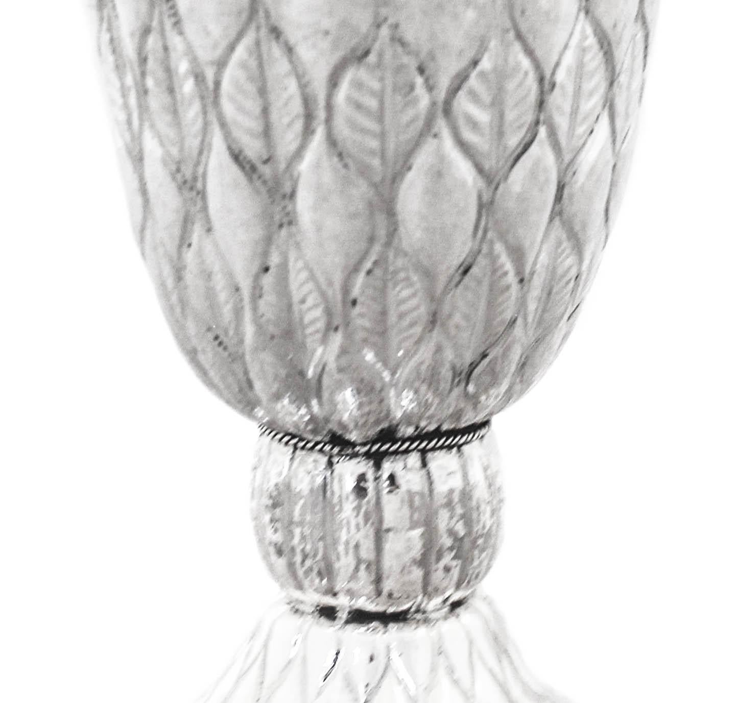 Sterling Silver Hungarian Chalice In Excellent Condition For Sale In Brooklyn, NY