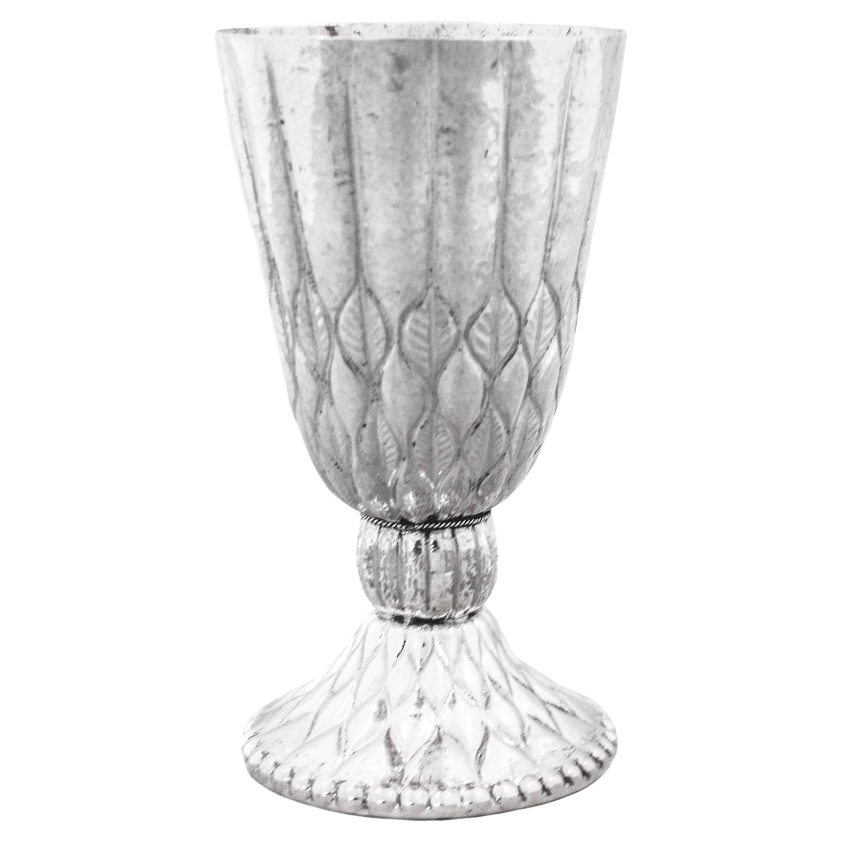 Sterling Silver Hungarian Chalice For Sale