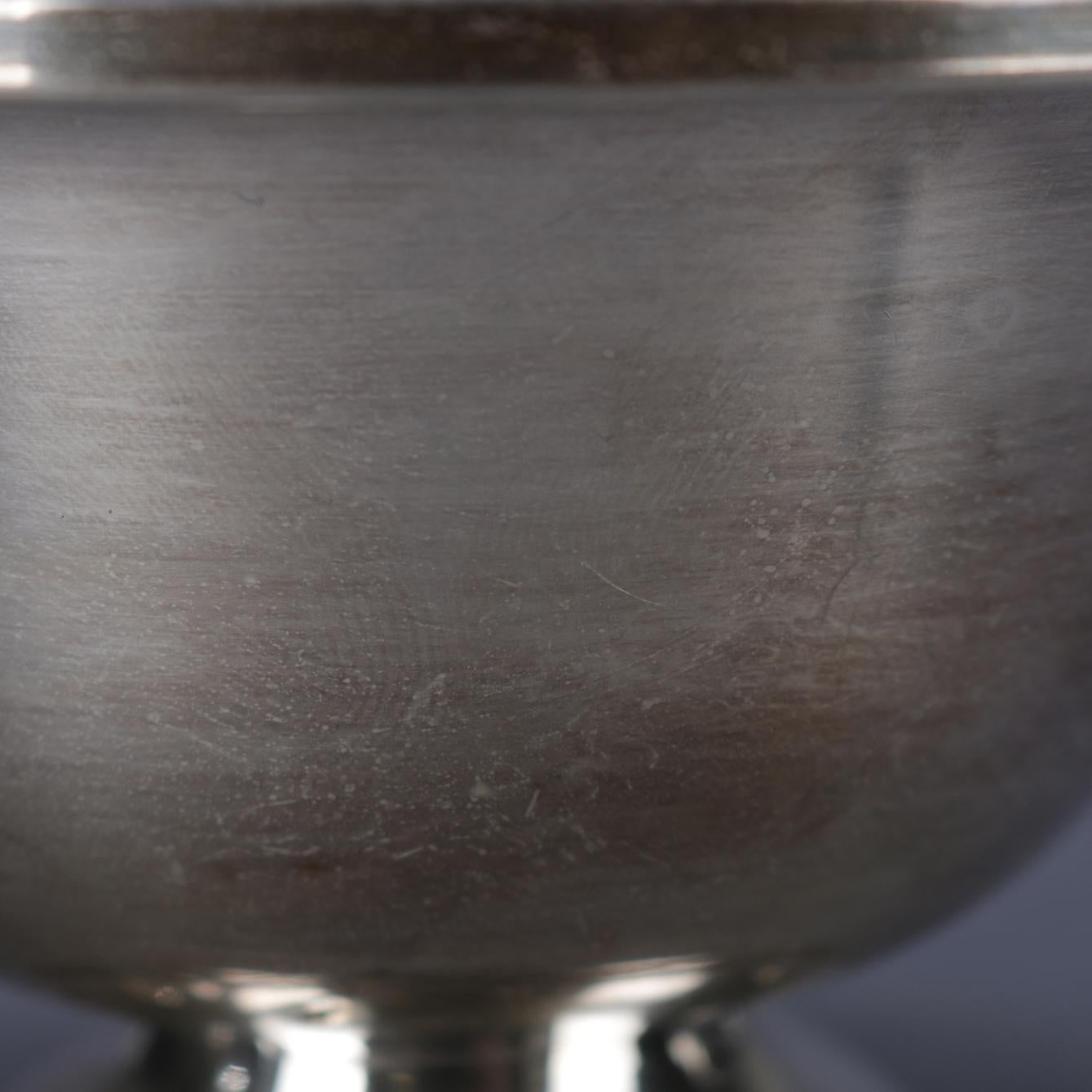 Sterling Silver Hunt Silver Co. Spun & Weighted Holloware Compote, 20th Century In Good Condition In Big Flats, NY