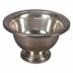 Sterling Silver Hunt Silver Co. Spun & Weighted Holloware Compote, 20th Century