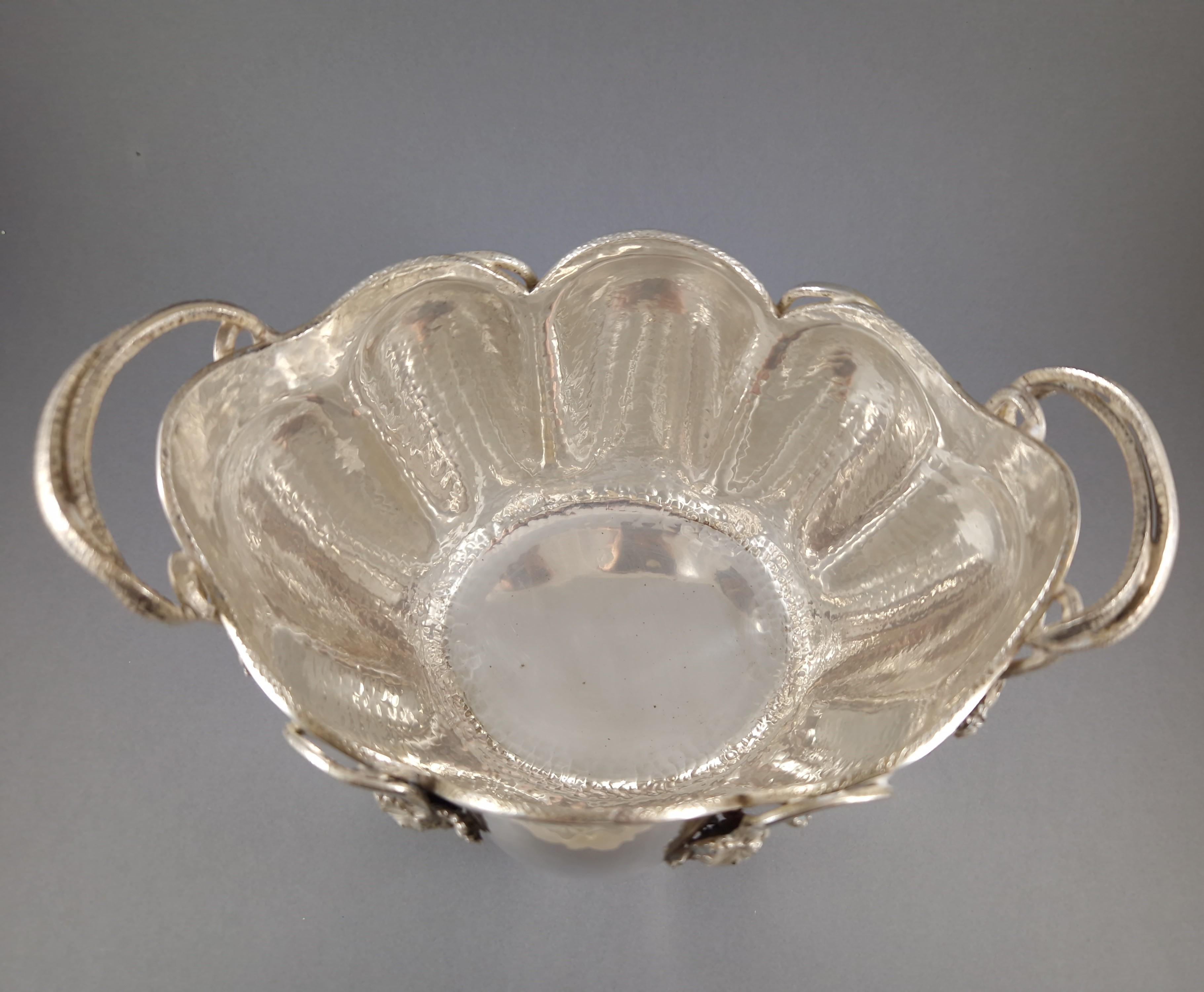 Secchiello per ghiaccio in argento Sterling Secchiello per champagne Raffreddatore per vino in vendita 3