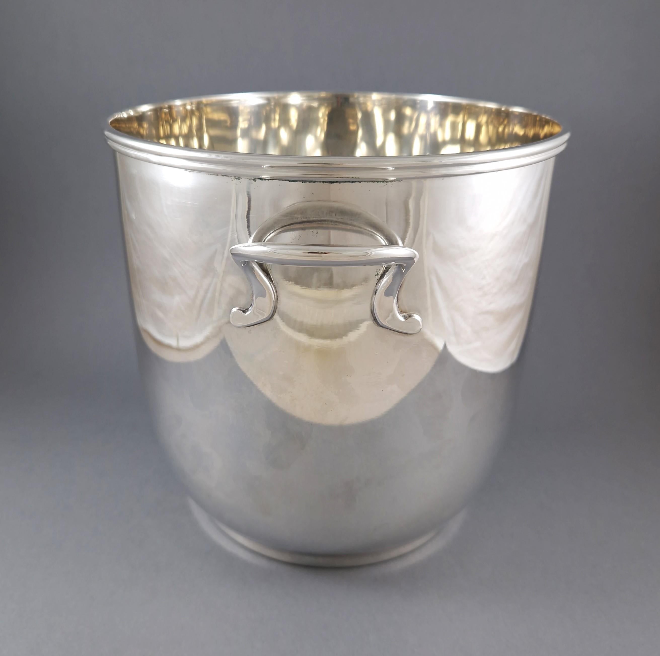 Sterling Silver Ice champagne Bucket en Bueno estado para la venta en Saint-Ouen, FR