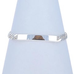 Bracciale da uomo in argento Sterling Bar 8" 7 3/4" 925 ID