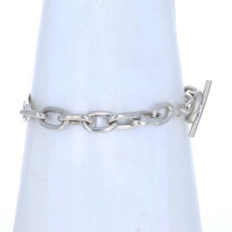 Sterling Silber Identifikation Bar Herrenarmband 8