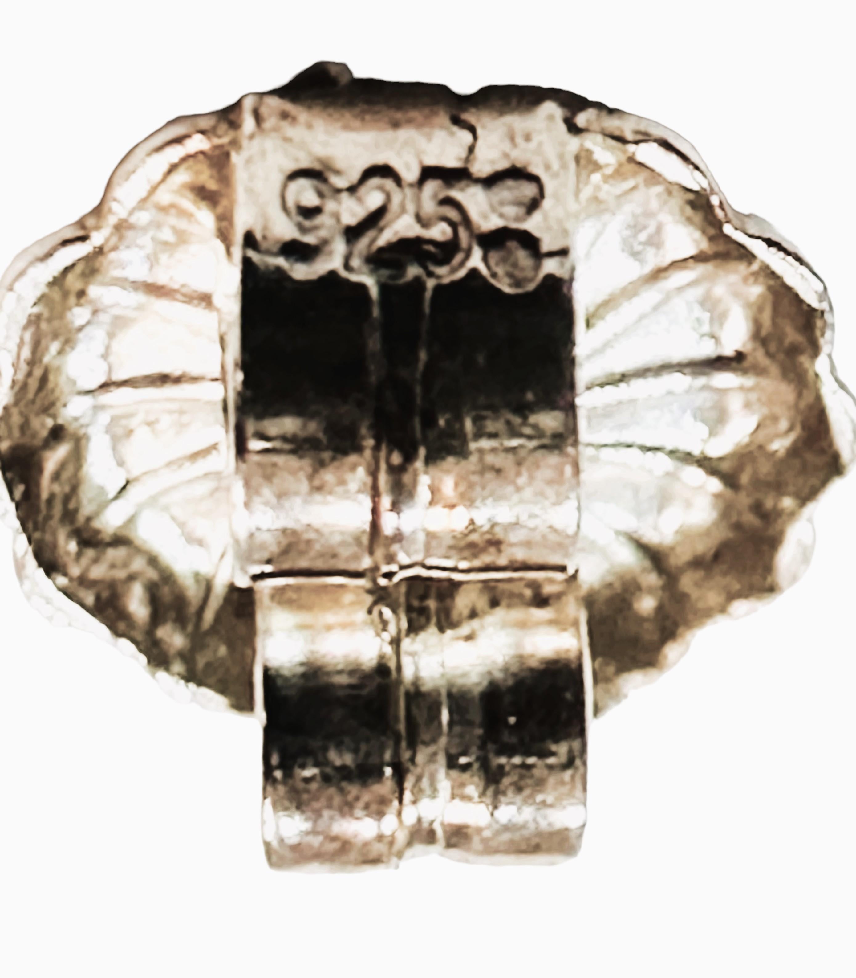 Sterling Silber Intarsien Opal Sandal Halskette und Ohrring Set 3