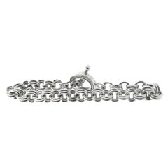 Sterling Silver Interlocking Circle Bracelet