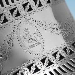 George III Irish Sterling Silver Dish Ring From Dublin in 1784