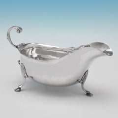 Irish Silver, Dublin C. 1780, Sterling Silver Sauce Boat