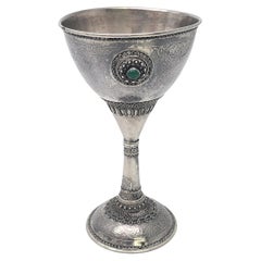 Sterling Silver Israel Chalcedony Goblet #18516
